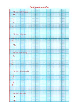 Ôn tập nét cơ bản 5 li