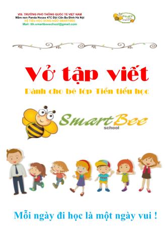 Vở luyện viết dành cho bé Tiền Tiểu học (Phần 1)