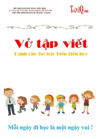 Vở Tập viết dành cho bé Tiểu học