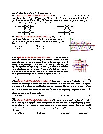 100 Câu trắc nghiệm khách quan tách từ đề thi thử THPT Quốc gia môn Vật lí - Dao động cơ - Năm học 2019 (Có đáp án)