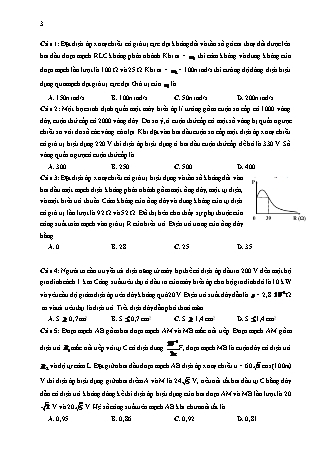 22 Câu trắc nghiệm tách từ đề thi thử THPT Quốc gia môn Vật lí - Dòng điện xoay chiều - Năm học 2019 - Nguyễn Thành Nam (Có đáp án)