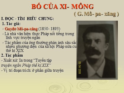 Bài giảng Ngữ văn Lớp 8 - Bài 30: Văn bản Bố xủa Xi-mông