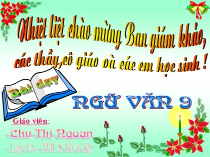 Bài giảng Ngữ văn Lớp 9 - Tiết 77: Văn bản Cố hương - Chu Thị Ngoan