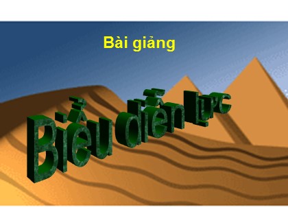 Bài giảng Vật lí Lớp 8 - Tiết 4, Bài 4: Biểu diễn lực