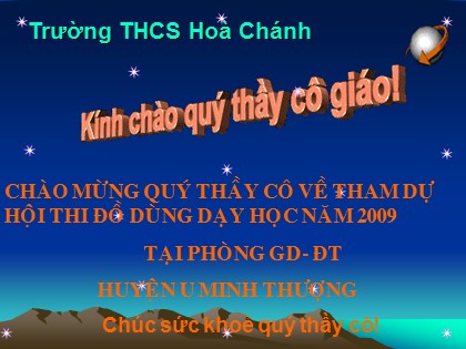 Bài giảng Vật lí Lớp 9 - Tiết 55, Bài 48: Mắt - Trường THCS Hoà Chánh