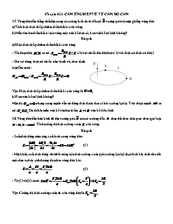 Bài tập luyện tập tổng hợp Vật lí Lớp 11 - Tập 2 - Phần 1: Điện từ - Chuyên đề 3: Cảm ứng điện từ. Tự cảm. Hỗ cảm