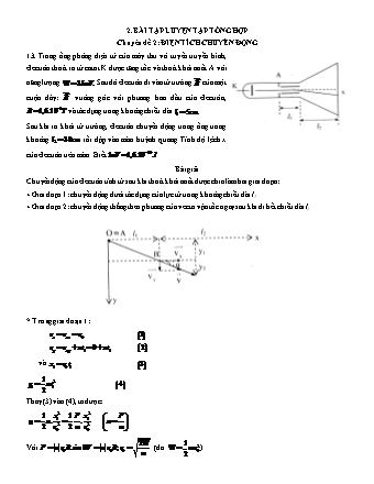 Bài tập luyện tập tổng hợp Vật lí Lớp 11 - Tập 2 - Phần 1: Điện từ - Chuyên đề 2: Điện tích chuyển động