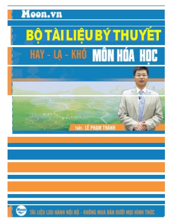 Bộ tài liệu lý thuyết Hóa học ôn thi THPT Quốc gia - Năm học 2016