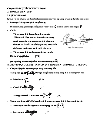 Các chuyên đề bồi dưỡng Học sinh giỏi Vật lí Lớp 11 - Tập 2 - Phần 1: Điện từ - Chuyên đề 2: Điện tích chuyển động