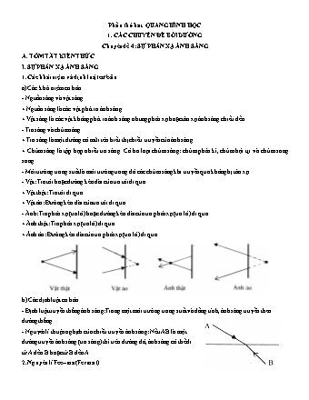 Các chuyên đề bồi dưỡng Học sinh giỏi Vật lí Lớp 11 - Tập 2 - Phần 2: Quang hình học - Chuyên đề 4: Sự phản xạ ánh sáng