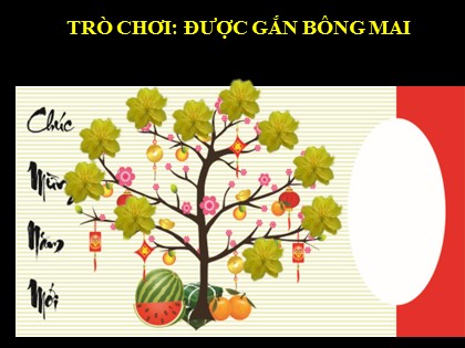 Thiết kế trò chơi trên PowePoint - Được gắn bông mai