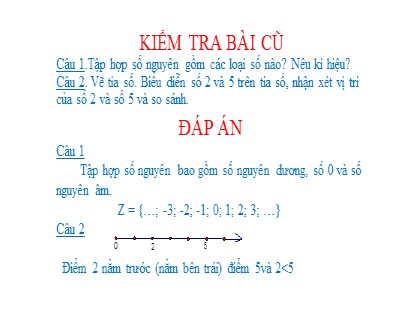 Bài giảng Toán Lớp 6 Sách Kết nối tri thức với cuộc sống - Tiết 30, Bài 13: Tập hợp các số nguyên (Tiết 2) - Đỗ Thị Hường