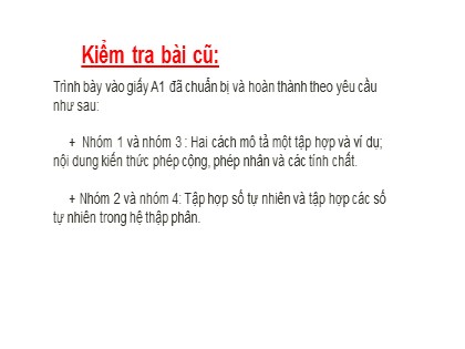 Bài giảng Toán Lớp 6 Sách Kết nối tri thức với cuộc sống - Tiết 7: Luyện tập chung - Nguyễn Thị Trang