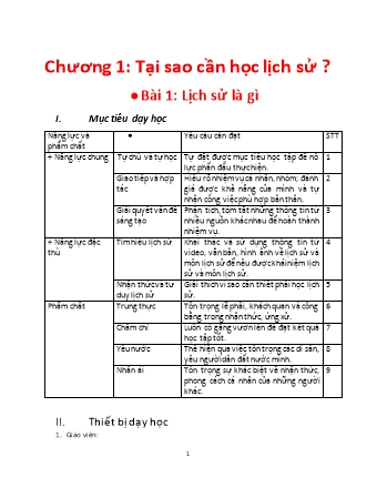 Giáo án Lịch sử Lớp 6 Sách Chân trời sáng tạo - Chương trình cả năm