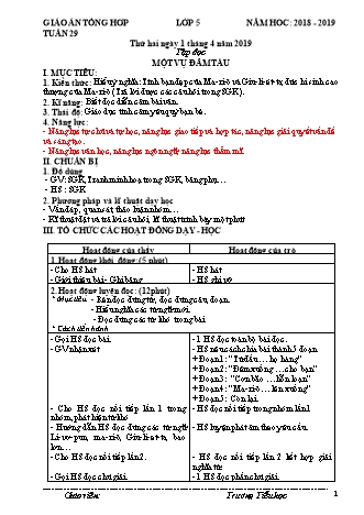 Giáo án phát triển năng lực Tổng hợp các môn Lớp 5 - Tuần 29 - Năm học 2018-2019