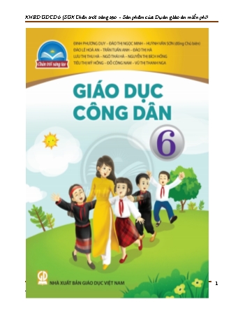 Kế hoạch bài dạy Giáo dục công dân Lớp 6 Sách Chân trời sáng tạo - Chương trình cả năm