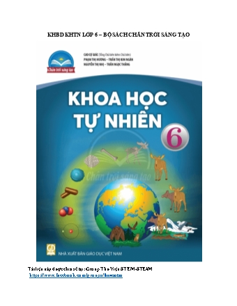 Kế hoạch bài dạy Khoa học tự nhiên Lớp 6 Sách Chân trời sáng tạo - Phần: Vật lí - Chủ đề 1: Các phép đo