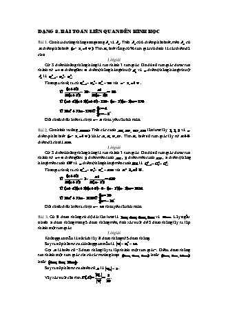 120 Bài toán xác suất - Dạng 8: Bài toán liên quan đến hình học (Có lời giải)