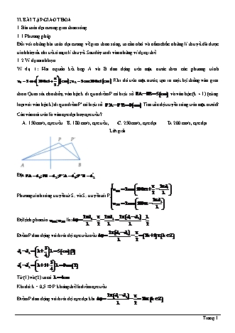 Bài tập Vật lí Lớp 12 - Chương 2: Sóng cơ - Dạng 2: Giao thoa (Có đáp án)