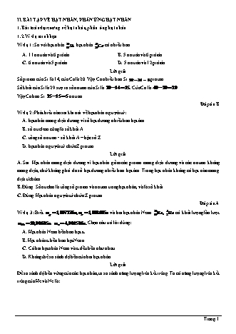 Bài tập Vật lí Lớp 12 - Chương 8: Hạt nhân nguyên tử - Dạng 2: Hạt nhân, phản ứng hạt nhân (Có lời giải)