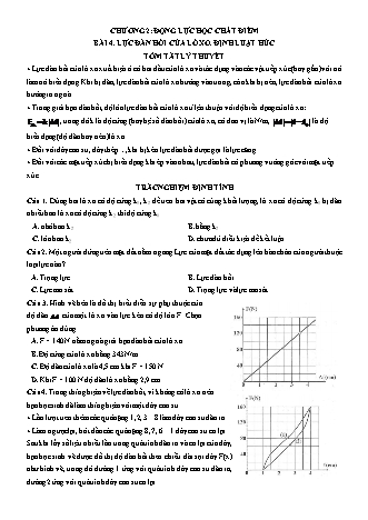 Luyện thi Vật lí Lớp 10 - Chương 2: Động lực học chất điểm - Bài 4: Lực đàn hồi của lò xo. Định luật Húc - Chu Văn Biên