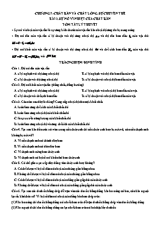 Luyện thi Vật lí Lớp 10 - Chương 7: Chất rắn và chất lỏng. Sự chuyển thể - Bài 2: Sự nở vì nhiệt của chất rắn - Chu Văn Biên