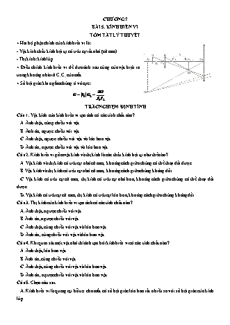 Luyện thi Vật lí Lớp 11 - Chương 7: Mắt. Các dụng cụ quang học - Bài 5: Kính hiển vi - Chu Văn Biên