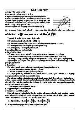 Luyện thi Vật lí Lớp 12 - Chủ đề 13: Máy điện - Chu Văn Biên