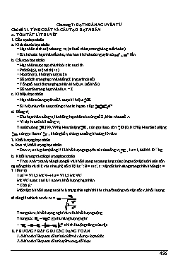 Luyện thi Vật lí Lớp 12 - Chủ đề 21: Tính chất và cấu tạo hạt nhân - Chu Văn Biên