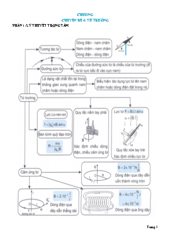 Lý thuyết và Bài tập Vật lí Lớp 11 - Chủ đề 4: Từ trường