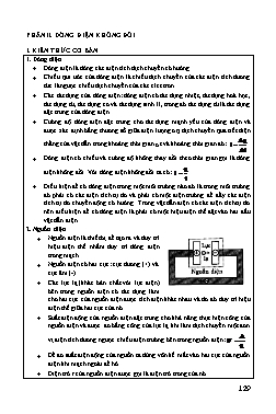 Tài liệu bồi dưỡng học sinh giỏi Vật lí Lớp 11 - Tập 1 - Phần 2: Dòng điện không đổi - Dạng 1: Dòng điện và cường độ dòng điện - Chu Văn Biên