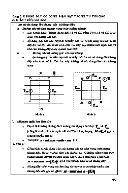 Tài liệu bồi dưỡng học sinh giỏi Vật lí Lớp 11 - Tập 2 - Phần 4: Từ trường - Chuyên đề 2: Lực từ - Dạng 3: Khung dây có dòng điện đặt trong từ trường - Chu Văn Biên