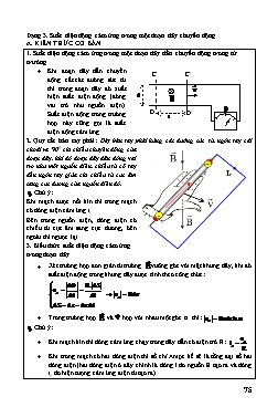 Tài liệu bồi dưỡng học sinh giỏi Vật lí Lớp 11 - Tập 2 - Phần 5: Cảm ứng điện từ - Dạng 3: Suất điện động cảm ứng trong một đoạn dây chuyển động - Chu Văn Biên