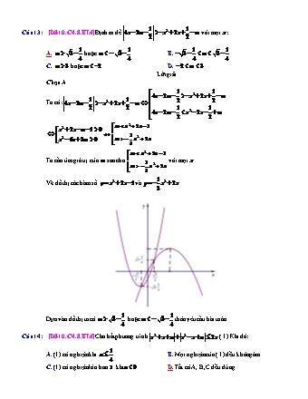Trắc nghiệm Đại số Lớp 10 tách từ đề thi thử THPT Quốc gia - Chương 4 - Bài 8: Một số phương trình và bất phương trình quy về bậc 2 - Mức độ 4.2 - Năm học 2017-2018 (Có đáp án)