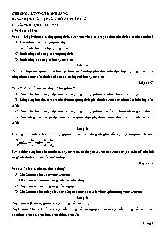 Trắc nghiệm lý thuyết Vật lí Lớp 12 - Chương 6: Lượng tử ánh sáng (Có đáp án)