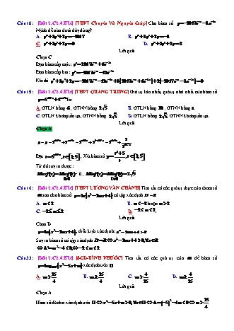 Trắc nghiệm Đại số Lớp 12 tách từ đề thi thử THPT Quốc gia - Chương 2 - Bài 4: Hàm số mũ và hàm số Logarit - Mức độ 3.6 - Năm học 2017-2018 (Có đáp án)