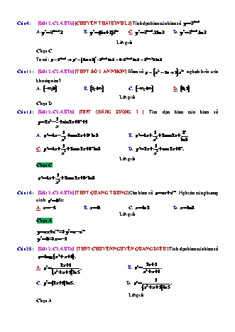 Trắc nghiệm Đại số Lớp 12 tách từ đề thi thử THPT Quốc gia - Chương 2 - Bài 4: Hàm số mũ và hàm số Logarit - Mức độ 2.6 - Năm học 2017-2018 (Có đáp án)