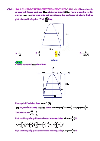 Trắc nghiệm Đại số Lớp 12 tách từ đề thi thử THPT Quốc gia - Chương 3 - Bài 6: Ứng dụng liên môn - Mức độ 4.1 - Năm học 2017-2018 (Có đáp án)