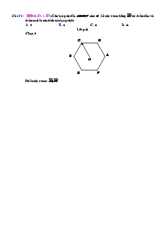 Trắc nghiệm Hình học Lớp 10 tách từ đề thi thử THPT Quốc gia - Chương 1 - Bài 1: Các khái niệm về vectơ - Mức độ 1.2 - Năm học 2017-2018 (Có đáp án)