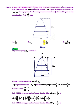 Trắc nghiệm Đại số Lớp 12 tách từ đề thi thử THPT Quốc gia - Chương 3 - Chủ đề 6: Ứng dụng liên môn - Câu hỏi chưa phân dạng - Mức độ 4 - Năm học 2017-2018 (Có đáp án)