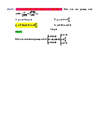 Trắc nghiệm Đại số Lớp 10 tách từ đề thi thử THPT Quốc gia - Chương 4 - Chủ đề 7: Bất phương trình bậc hai - Dạng 4: Giải hệ bất phương trình bậc hai - Mức độ 1 - Năm học 2017-2018 (Có đáp án)