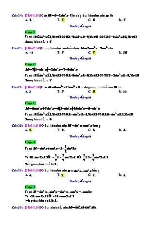 Trắc nghiệm Đại số Lớp 10 tách từ đề thi thử THPT Quốc gia - Chương 6 - Chủ đề 2: Giá trị lượng giác của một cung - Dạng 5: Tìm GTLN, GTNN của biểu thức lượng giác - Mức độ 2 - Năm học 2017-2018 (Có đáp án)