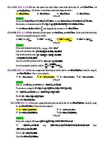 Trắc nghiệm Đại số Lớp 10 tách từ đề thi thử THPT Quốc gia - Chương 1 - Chủ đề 4: Số gần đúng. Sai số - Dạng 2: Tính toán số gần đúng, sai số - Mức độ 3 - Năm học 2017-2018 (Có đáp án)