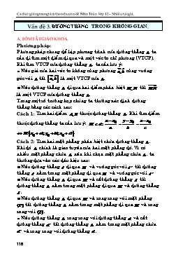 Kiến thức trọng tâm Hình học Lớp 12 - Chủ đề: Đường thẳng (Có hướng dẫn)
