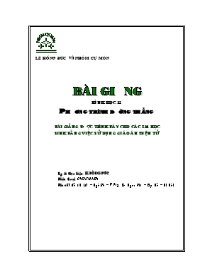Kiến thức trọng tâm Hình học Lớp 12 - Chương 4: Phương trình đường thẳng