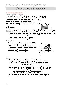 Phương pháp giải các chuyên đề Giải tích Lớp 12 - Chủ đề: Ứng dụng tích phân (Có hướng dẫn)