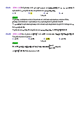 Trắc nghiệm Đại số Lớp 12 tách từ đề thi thử THPT Quốc gia - Chương 4 - Chủ đề 1: Các phép toán số phức - Dạng 3: Số phức liên hợp - Mức độ 3 - Năm học 2017-2018 (Có đáp án)