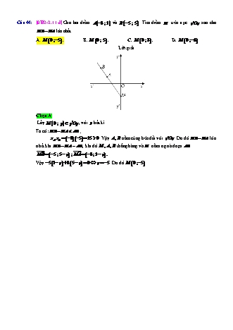 Trắc nghiệm Hình học Lớp 10 tách từ đề thi thử THPT Quốc gia - Chương 2 - Chủ đề 2: Tích vô hướng của hai vectơ - Dạng 11: Bài toán cực trị - Năm học 2017-2018 (Có đáp án)