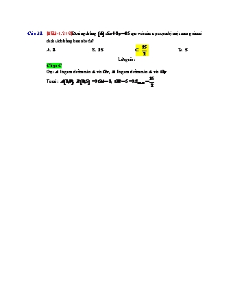 Trắc nghiệm Hình học Lớp 10 tách từ đề thi thử THPT Quốc gia - Chương 3 - Chủ đề 1: Phương trình đường thẳng - Dạng 21: Bài toán tổng hợp trong tam giác vuông - Năm học 2017-2018 (Có đáp án)