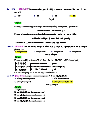 Trắc nghiệm Hình học Lớp 10 tách từ đề thi thử THPT Quốc gia - Chương 3 - Chủ đề 2: Phương trình đường tròn - Câu hỏi chưa phân dạng - Mức độ 2 - Năm học 2017-2018 (Có đáp án)